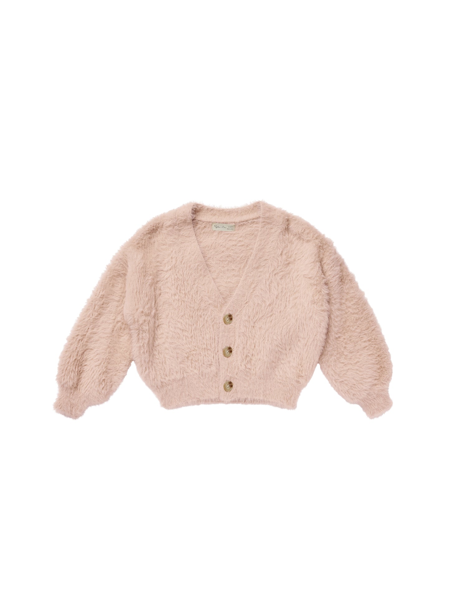 FUZZY CARDIGAN || BLUSH