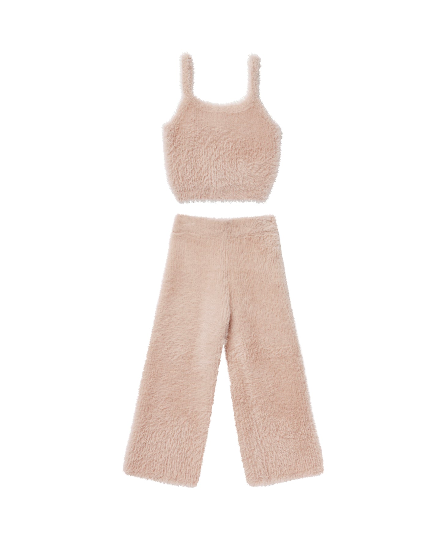 FUZZY KNIT SET || BLUSH