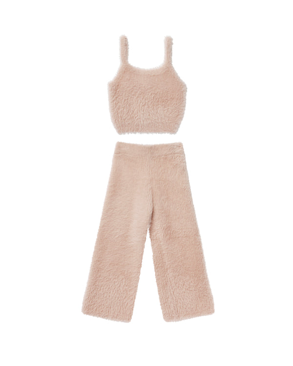 FUZZY KNIT SET || BLUSH