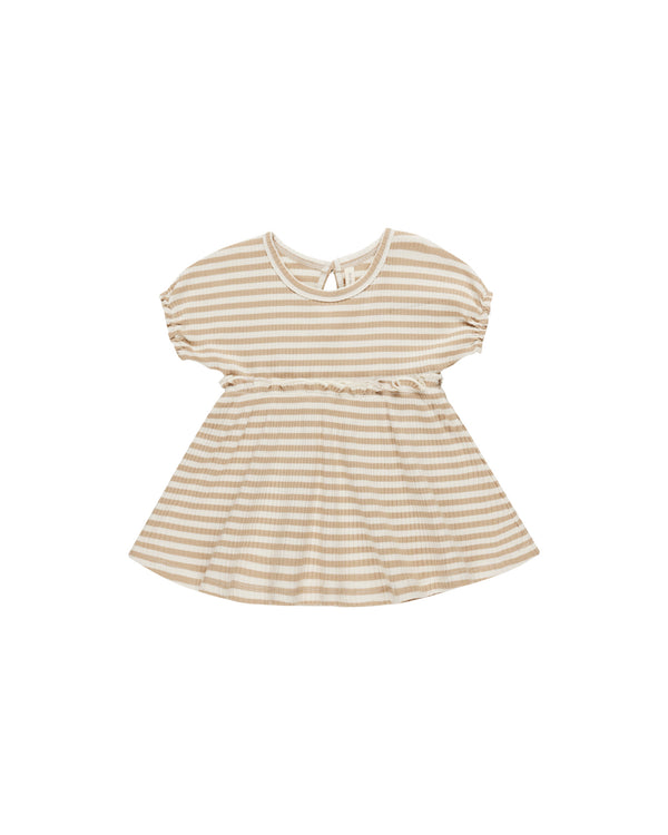 Annie Dress | Latte Stripe