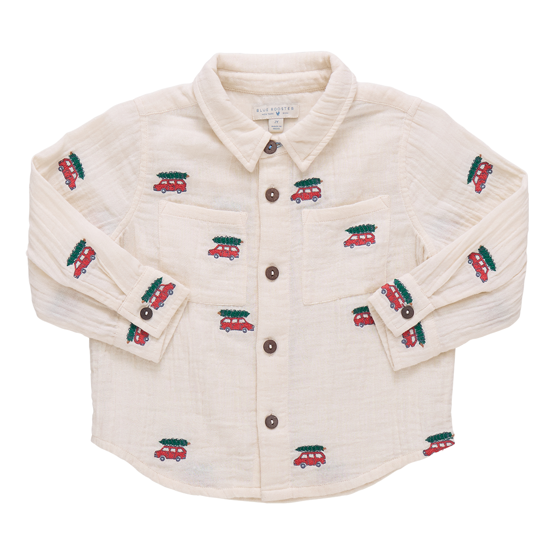 Boys Jack Shirt | Tree Farm Embroidery