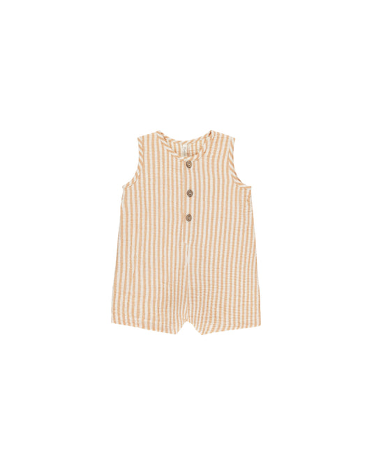 MAVERICK ROMPER || GRAPEFRUIT STRIPE