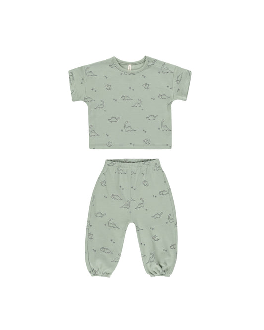 JERSEY TEE + PANT SET || DINO