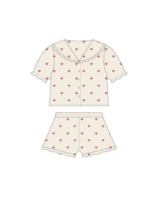DELILAH PAJAMA SET | HEARTS