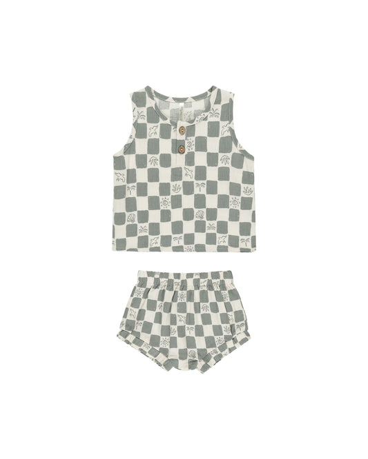 BABY TANK SET || COASTAL CHECK