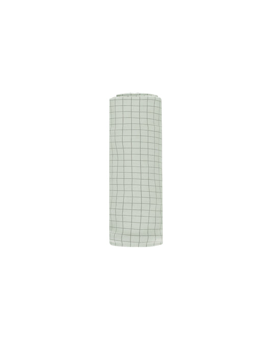 BAMBOO SWADDLE || SAGE GRID