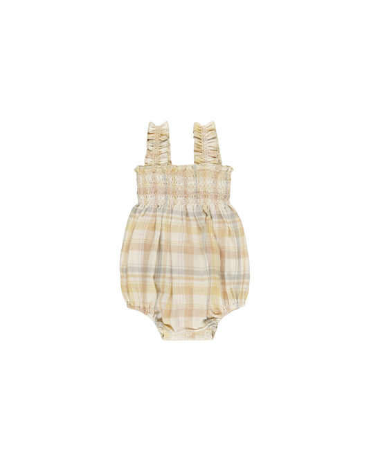 JULIA ROMPER || PASTEL PLAID