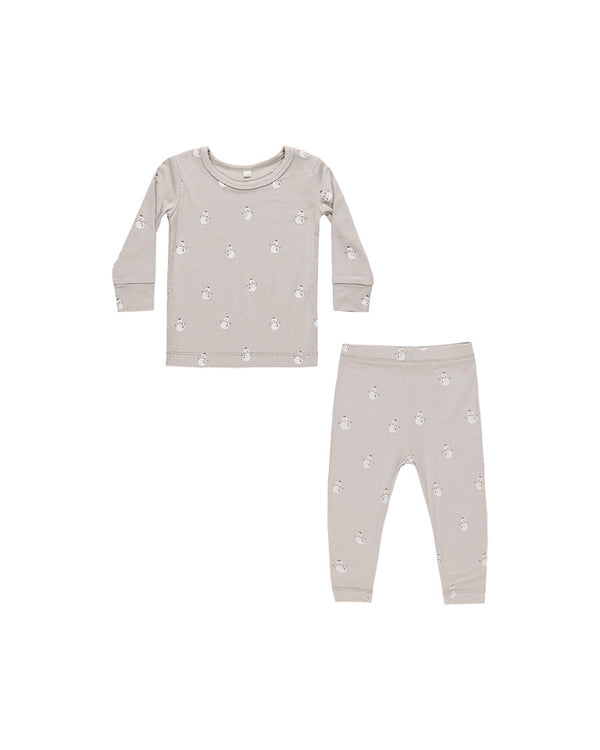 Bamboo Pajama Set | Snowmen