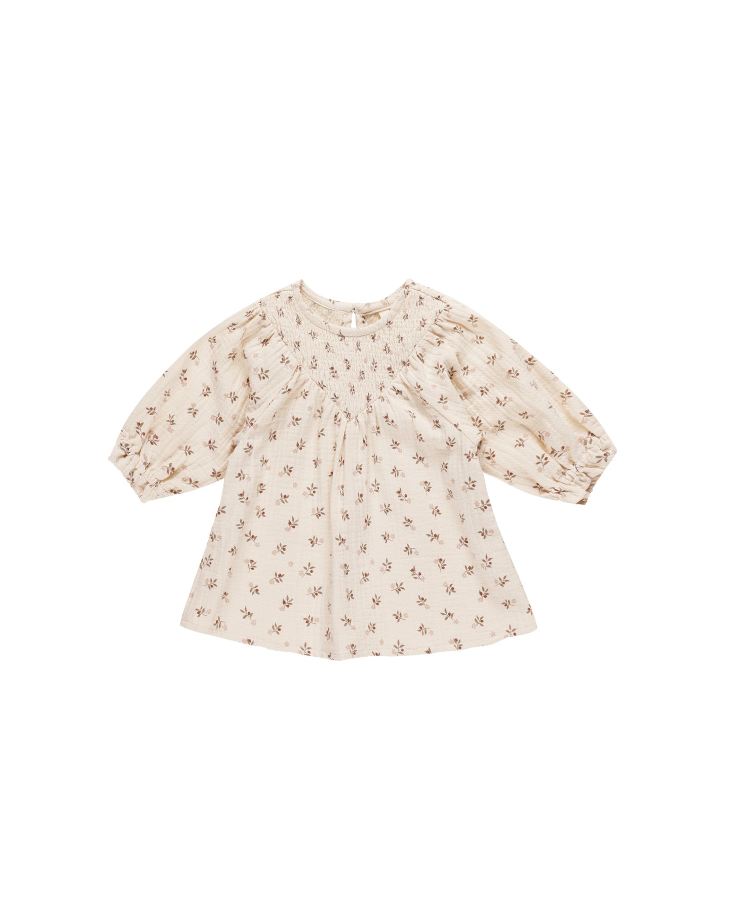 V Smocked Dress | Holly Berry