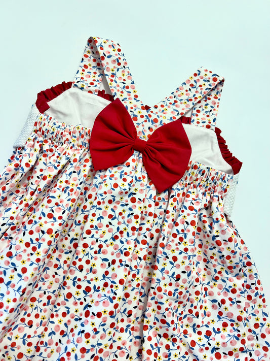 Girls Applique Sundress | Cherries