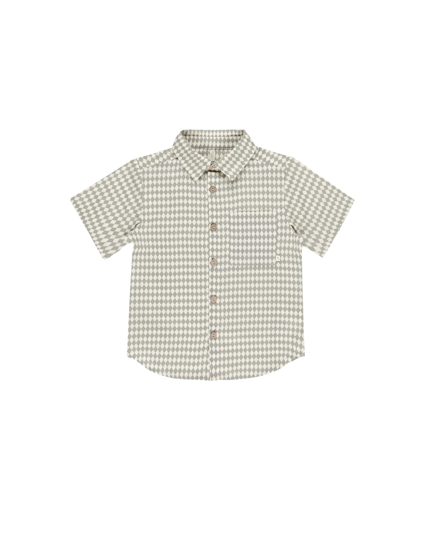 COLLARED SHORT SLEEVE SHIRT || LAUREL DIAMOND