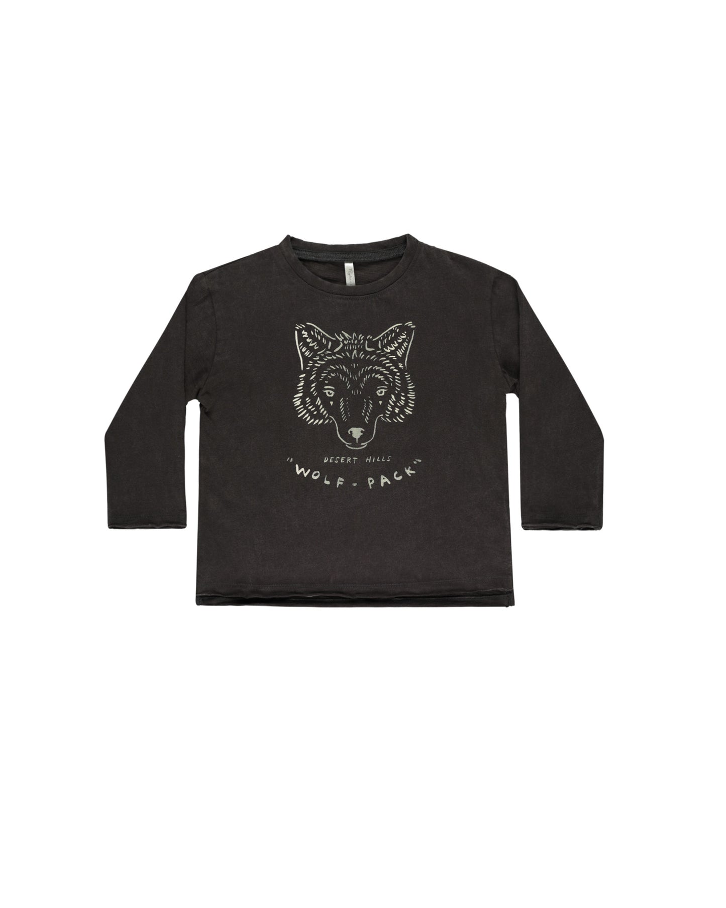 RAW EDGE LONG SLEEVE TEE || WOLF PACK