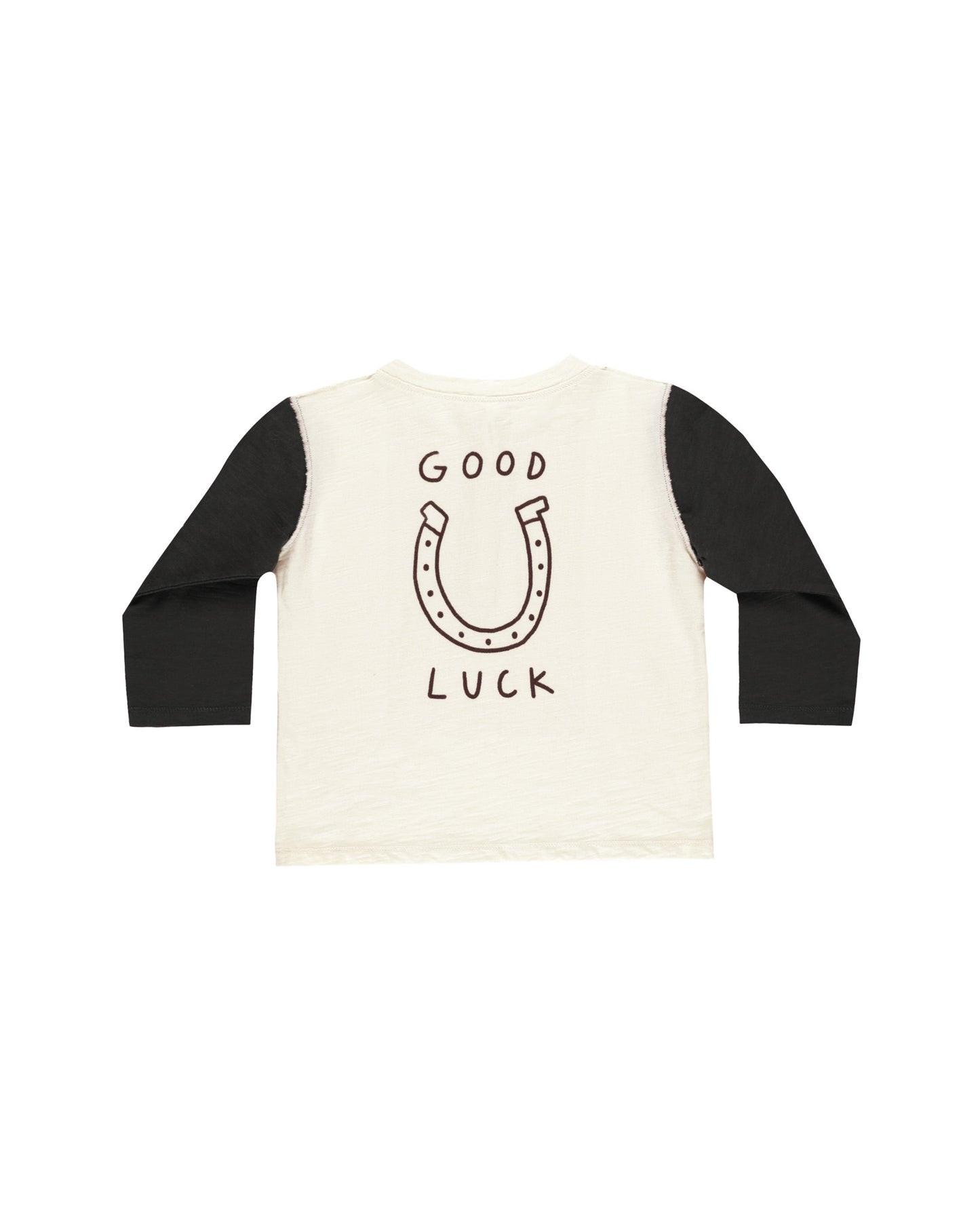 HENLEY LONG SLEEVE TEE || GOOD LUCK