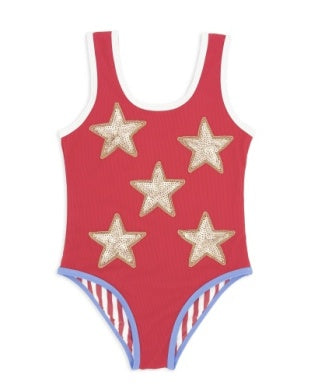 Wave Break One-Piece | True Red