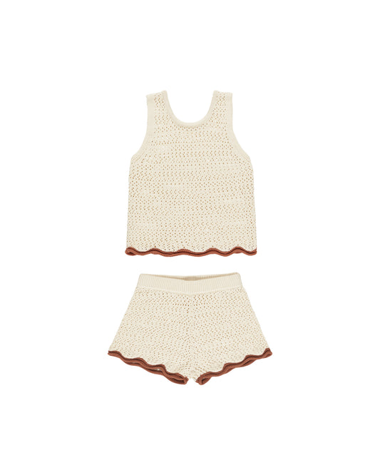 CROCHET TANK SET || NATURAL