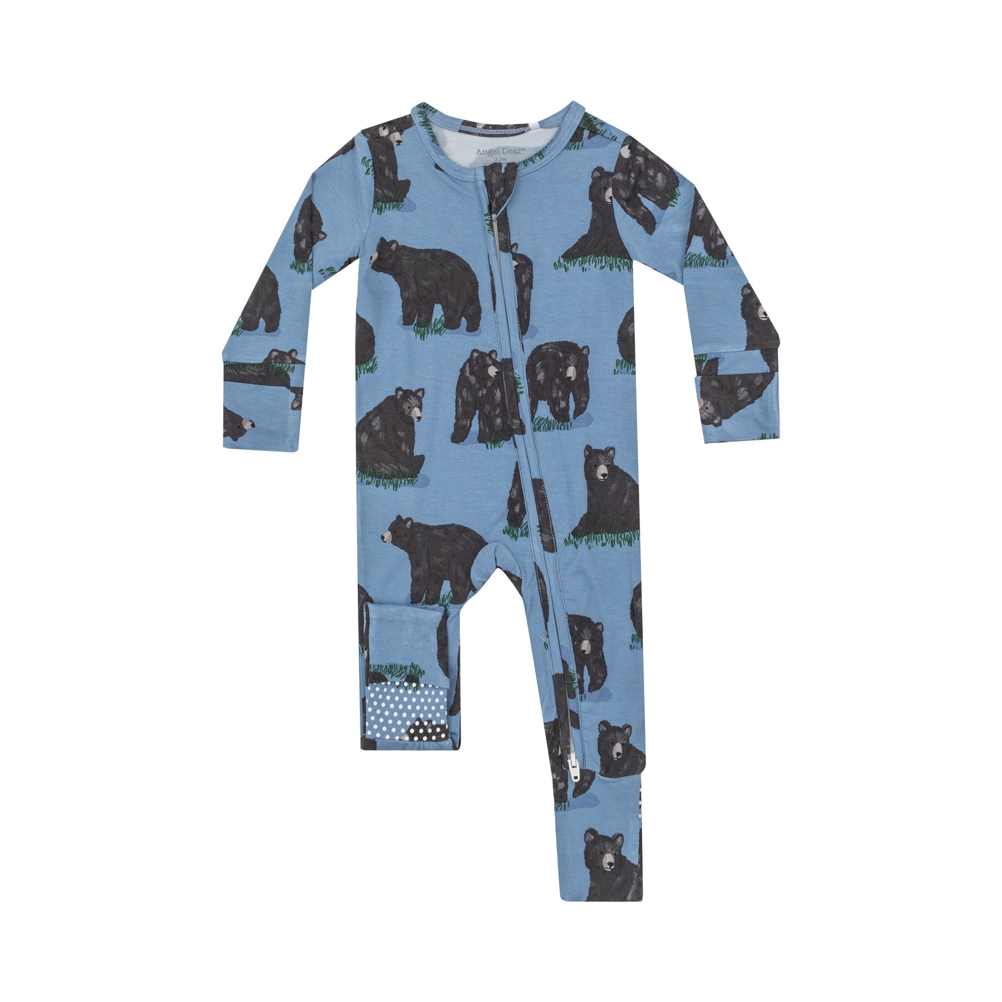 2 Way Zipper Romper | Black Bears