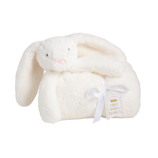 Ivory Plush Bunny Blanket