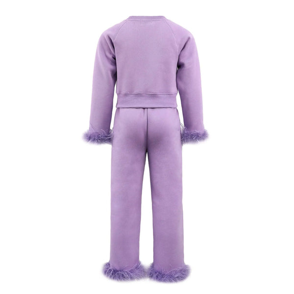 Women's Feather Athletic Set | Lavender