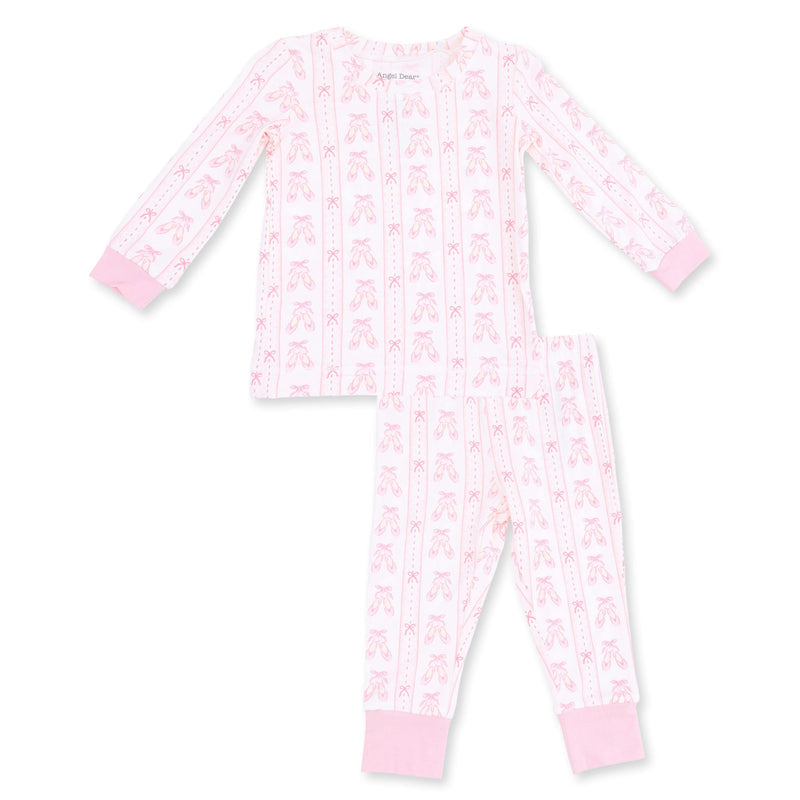 Ballet Shoes Ribbon Stripe | Long Sleeve Loungewear Set