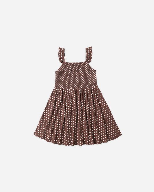 LAINEY DRESS | CHOCOLATE POLKA DOT