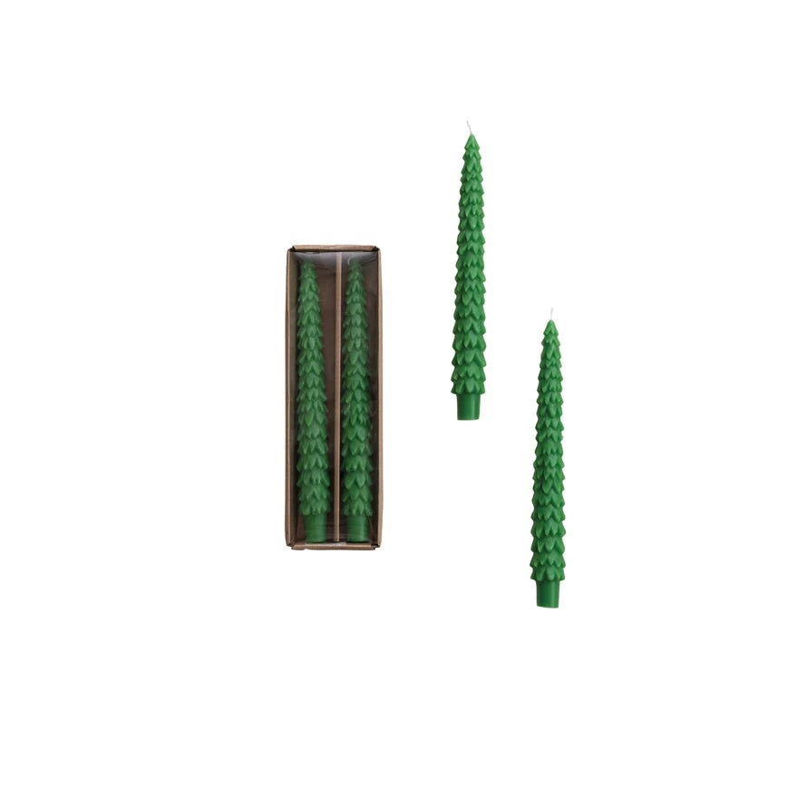TREE TAPER CANDLE | GREEN