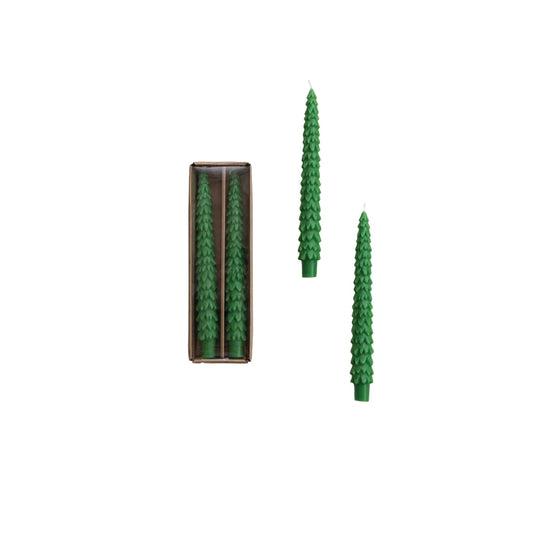 TREE TAPER CANDLE | GREEN