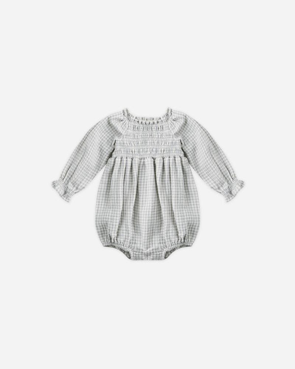 EDEN ROMPER || BLUE GINGHAM