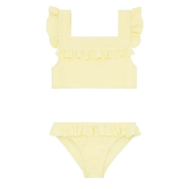 Girls Banana Terry Square Neck Bikini