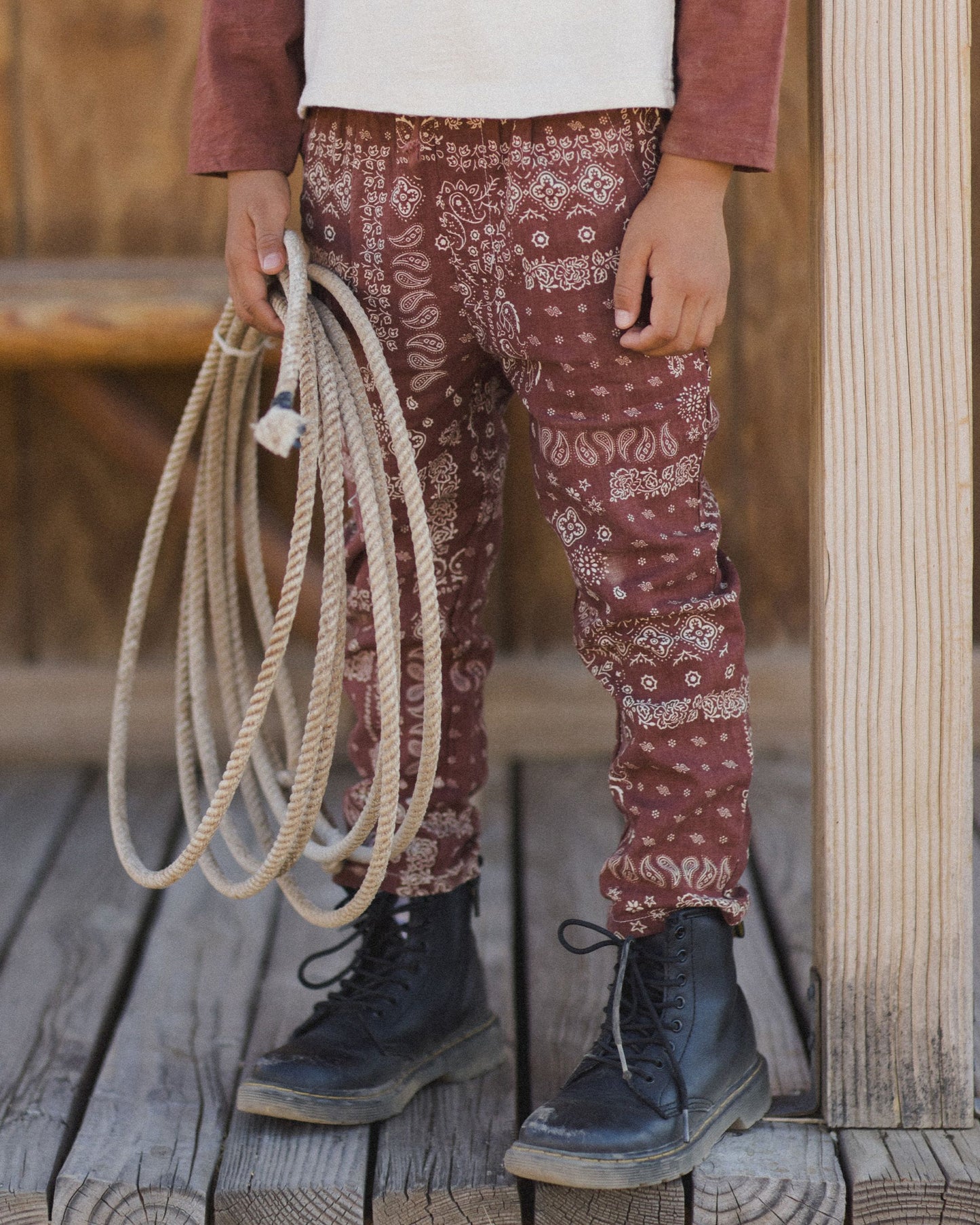 ETHAN TROUSER | BRICK BANDANA