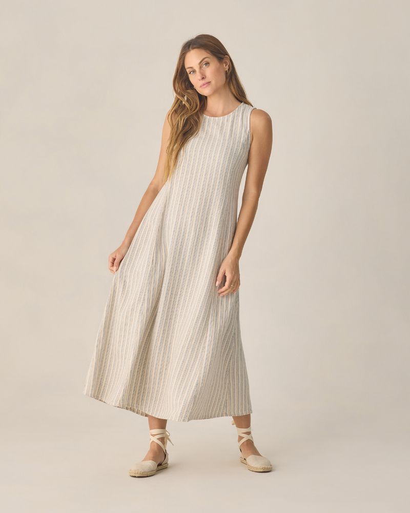 WOMEN'S INDI MIDI DRESS | NAUTICAL STRIPE