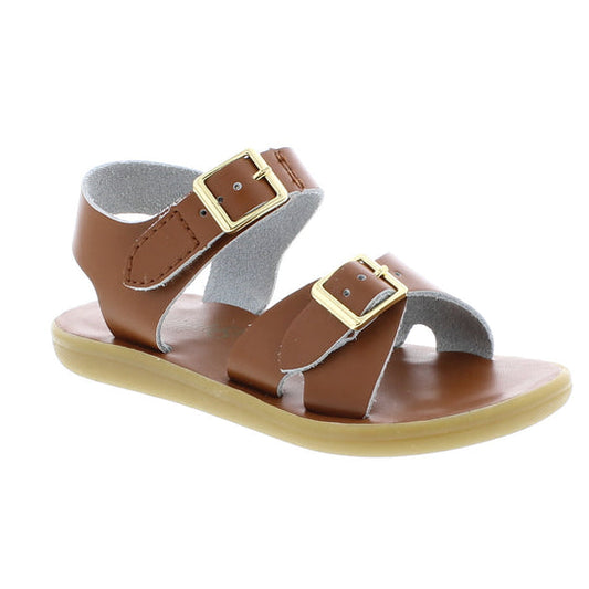 Tide Footmates Velcro Sandal, Tan