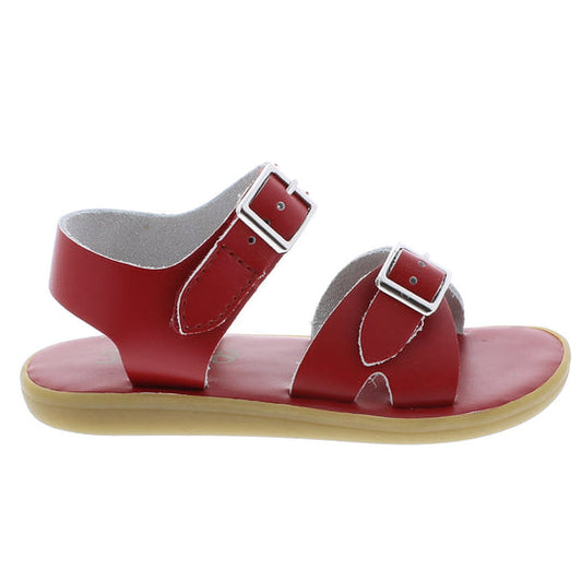 Tide Footmates Velcro Sandal, Apple Red