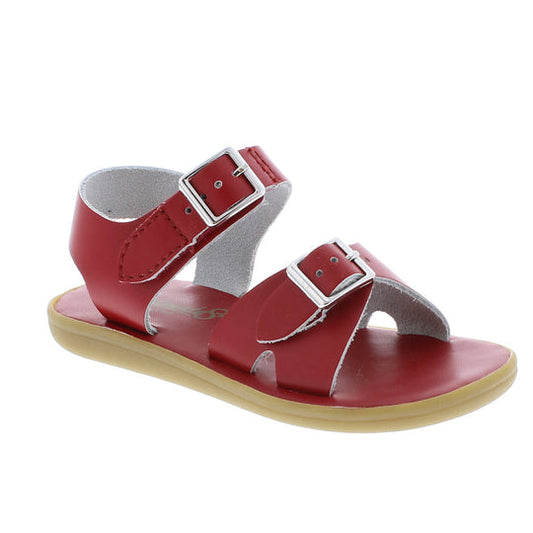 Tide Footmates Velcro Sandal, Apple Red
