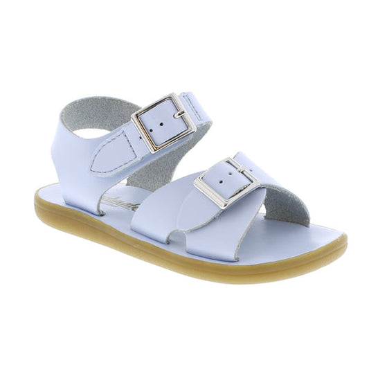 Tide Footmates Velcro Sandal, Light Blue