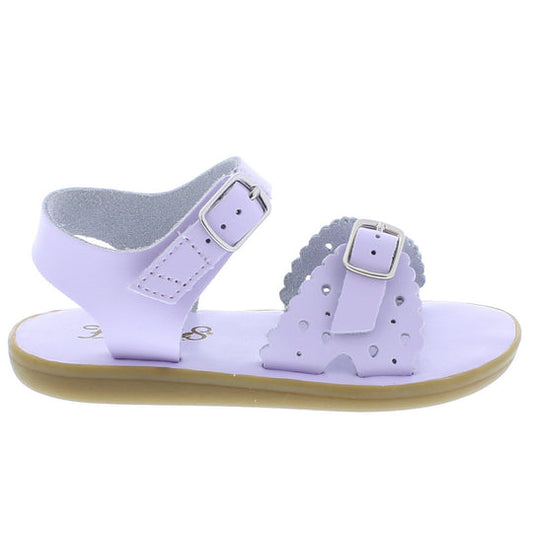 Ariel Footmates Velcro Sandal, Lavender