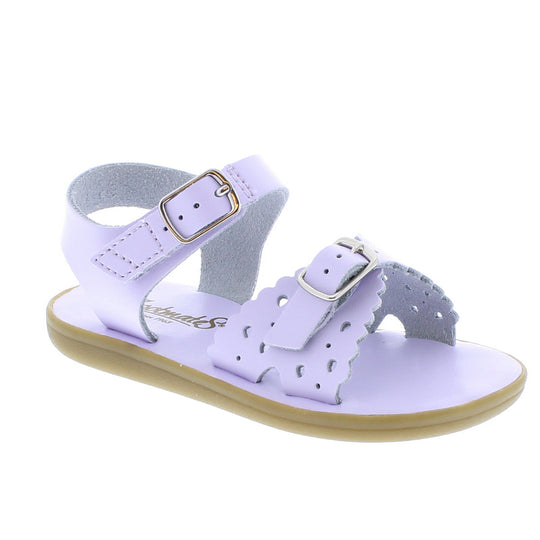 Ariel Footmates Velcro Sandal, Lavender