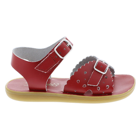 Ariel Footmates Velcro Sandal, Apple Red