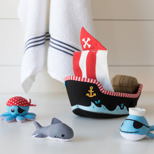 Pirate Ship Floating Shill n Spill Bath Toy