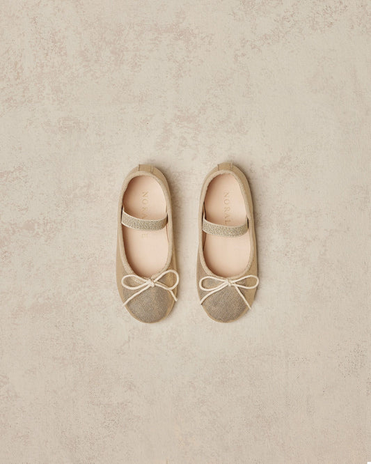 Ballet Flats - Gold Metallic