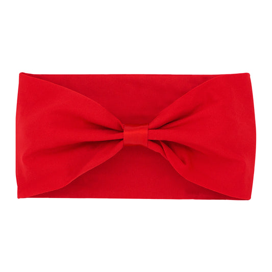 Baby Girls Nylon Add a Bow Band-Red