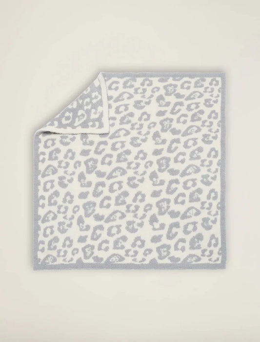 CozyChic Barefoot in the Wild Baby Blanket, Ocean/Cream