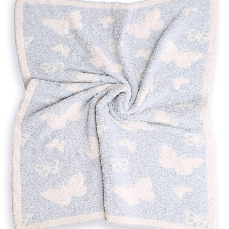 Butterfly Print Kids Luxury Soft Throw Blanket