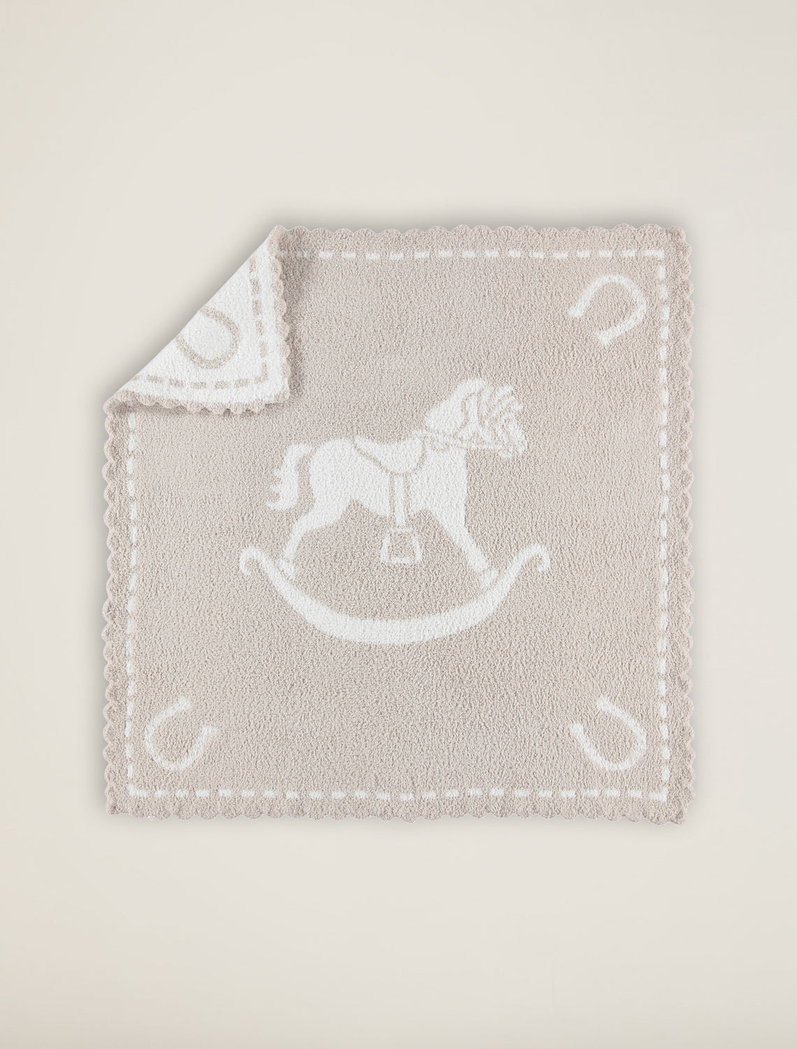 Cozychic Receiving Scalloped Blanket