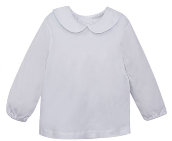 Boy Long Sleeve Knit Shirt White