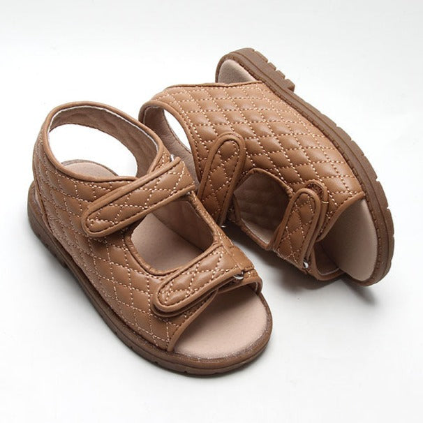 Leather Wanderer Sandal, Tan