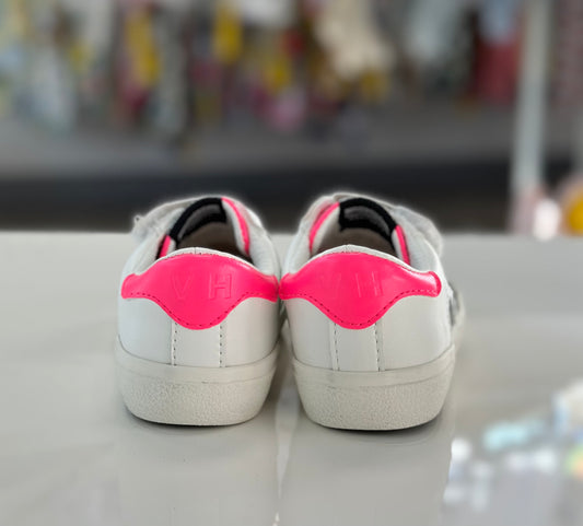 Steph Pink Pop Velcro Low Top, Kids