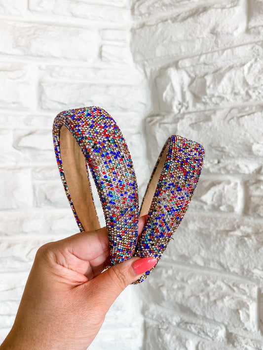 Fully Crystal Headband- Multi Scatter