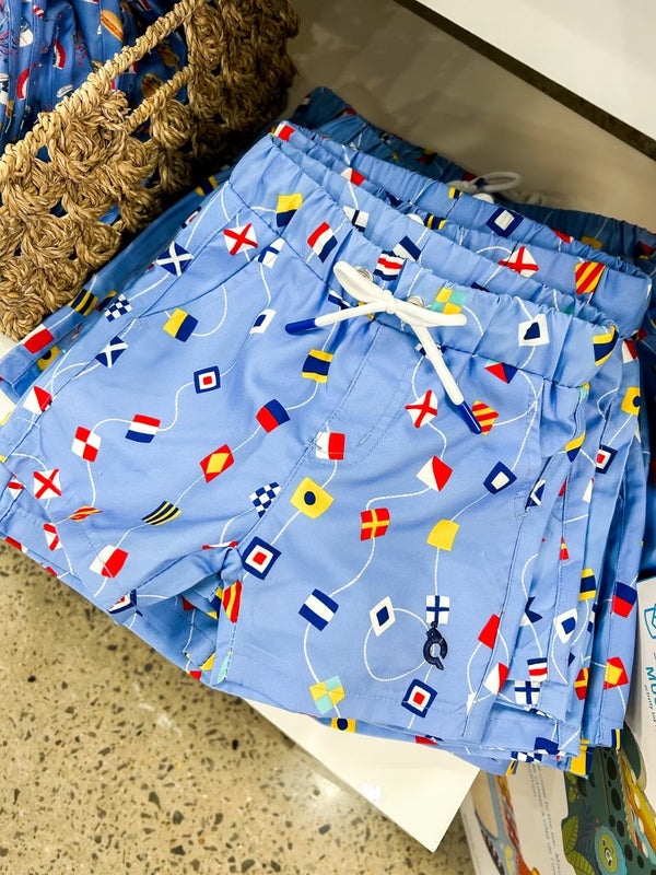 Nautical Flags Swim Trunk