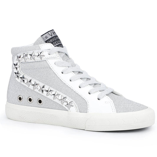 Marinette Silver High Tops