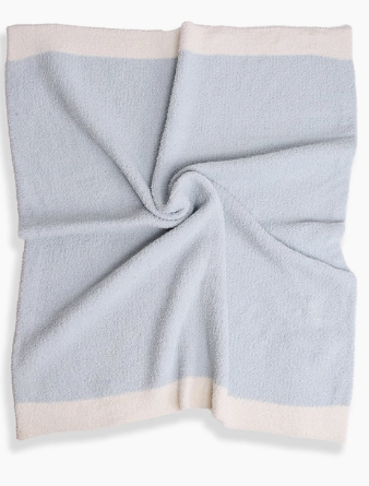Kids Color Block Luxury Soft Throw Blanket-Blue
